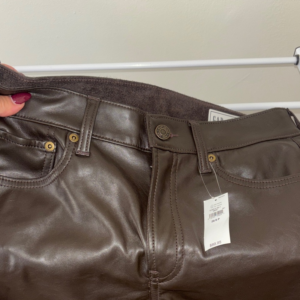 GAP Women's Dark Brown Straight Leg Pants